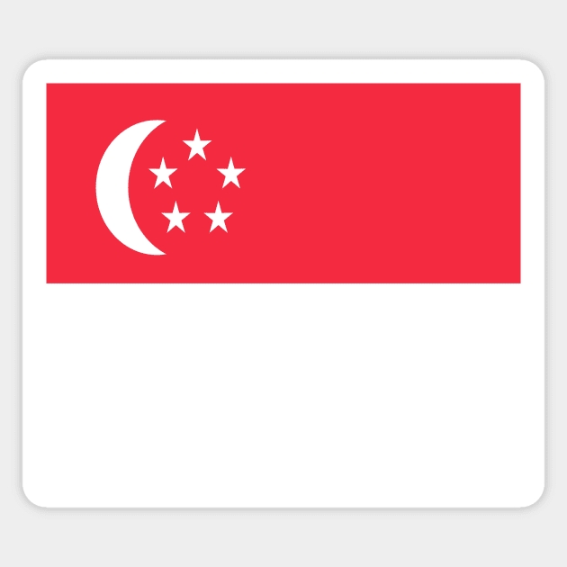 Singapore flag Sticker by flag for all